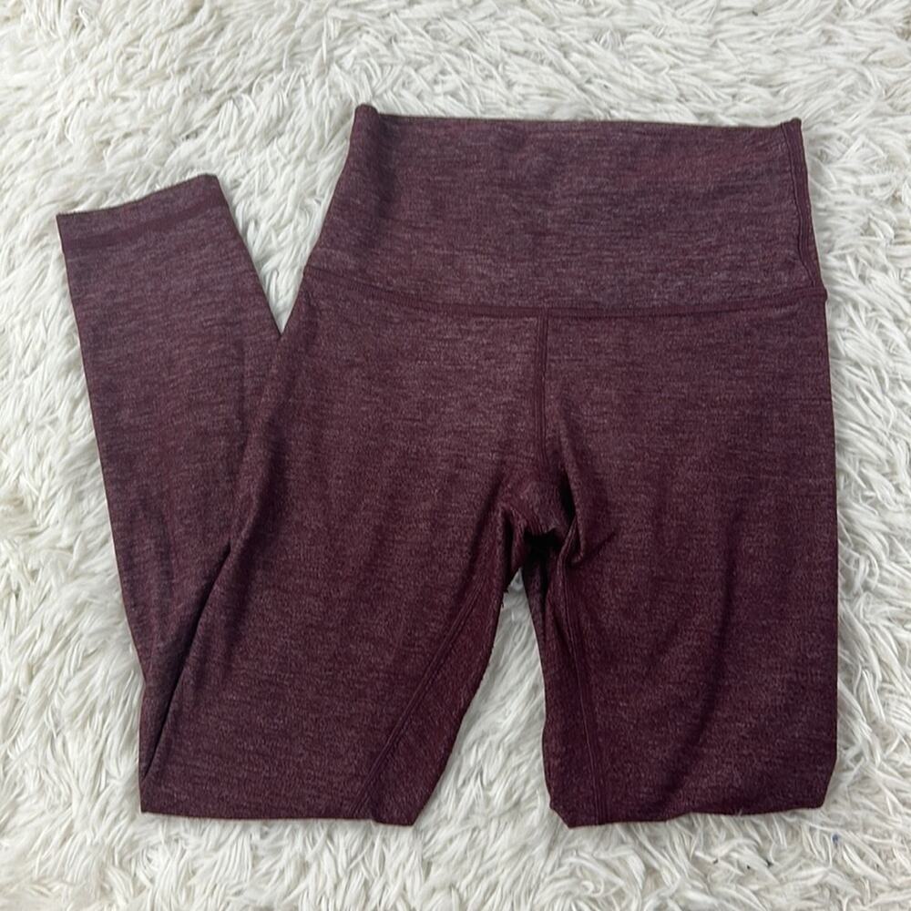 Lululemon Wunder Under Heathered Red Tights